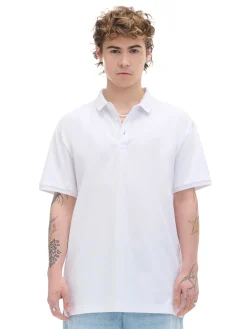 Cropp Koszulki*Biała koszulka polo biały