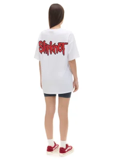 Cropp Unisex|Unisex*Biała koszulka Slipknot UNISEX biały