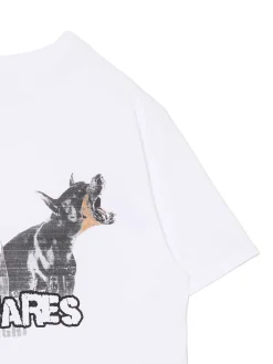 Cropp Koszulki, Topy|Unisex*Biała koszulka z dobermanami UNISEX biały