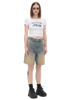 Cropp Koszulki, Topy*Biała koszulka z motocyklem biały