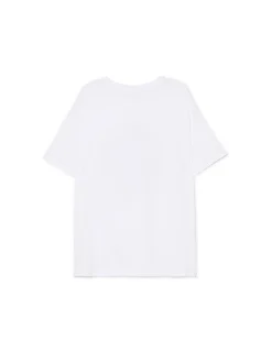 Cropp Koszulki, Topy*Biała koszulka z motywem ust biały