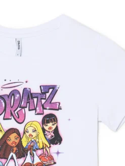 Cropp Koszulki, Topy*Biała koszulka z nadrukiem Bratz biały