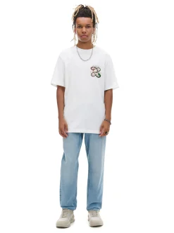 Cropp Koszulki*Biała koszulka z wężami biały