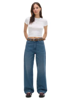 Cropp Koszulki, Topy*Biała koszulka z wiskozą biały