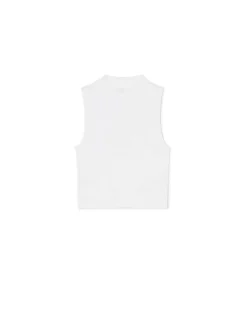 Cropp Koszulki, Topy*Biała koszulka ze stójką biały