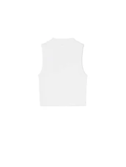 Cropp Koszulki, Topy*Biała koszulka ze stójką biały