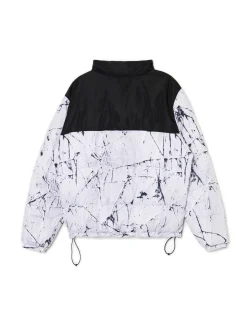 Cropp Kurtki Zimowe|Kurtki, Płaszcze*Biała kurtka puffer z nadrukiem biały