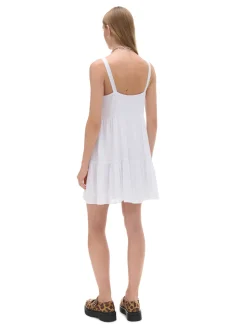 Cropp Sukienki, Kombinezony*Biała sukienka na ramiączkach biały