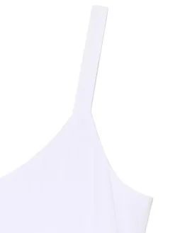 Cropp Sukienki, Kombinezony*Biała sukienka na ramiączkach biały