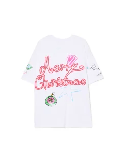 Cropp Ubrania Świąteczne|Koszulki, Topy*Biała świąteczna koszulka biały