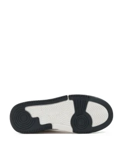 Cropp Sneakersy*Białe sneakersy z czarnymi elementami biały