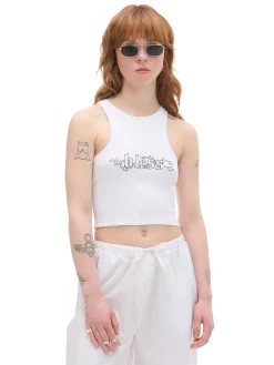 Cropp Koszulki, Topy*top z napisem biały