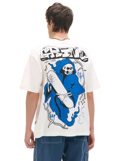 Cropp Koszulki*T-shirt z nadrukami biały