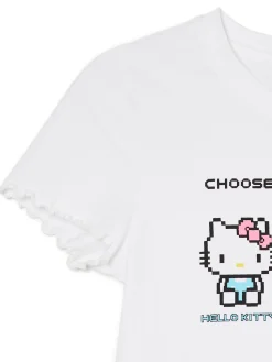 Cropp Koszulki, Topy*t-shirt z nadrukiem Hello Kitty biały