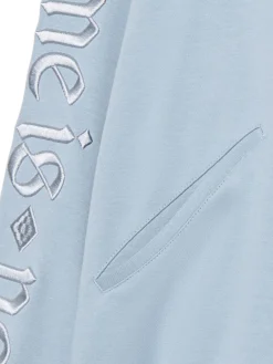 Cropp Bluzy*Błękitna bluza z kapturem i naszywkami błękitny