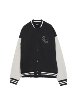 Cropp Bluzy*Bluza college na zatrzaski czarny