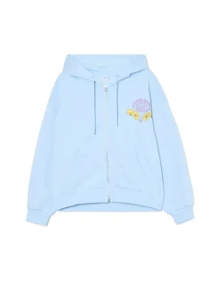 Cropp Unisex|Unisex*Bluza hoodie z kolorowym nadrukiem UNISEX błękitny