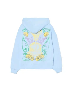 Cropp Unisex|Unisex*Bluza hoodie z kolorowym nadrukiem UNISEX błękitny