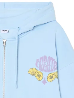 Cropp Unisex|Unisex*Bluza hoodie z kolorowym nadrukiem UNISEX błękitny