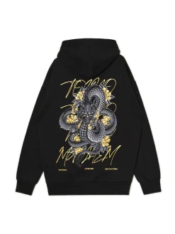 Cropp Bluzy*Bluza loose z nadrukiem czarny