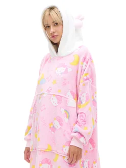 Cropp Cozy|Piżamy*Bluza typu snuddie z Hello Kitty różowy