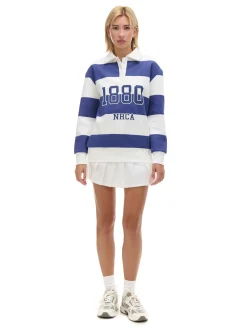 Cropp Bluzy*Bluza w paski z aplikacją kremowy