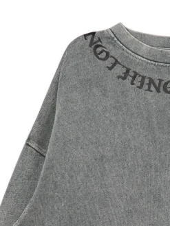 Cropp Bluzy*Bluza z efektem sprania i napisem jasnyszary