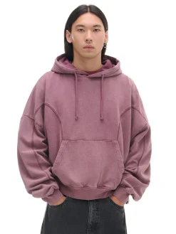 Cropp Bluzy|Unisex*Bluza z kapturem i aplikacją UNISEX różowy