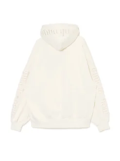 Cropp Bluzy*Bluza z kapturem z naszywkami kremowy