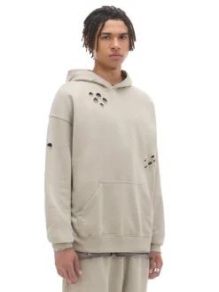 Cropp Bluzy*Bluza z kapturem z ozdobnymi wycięciami beżowy