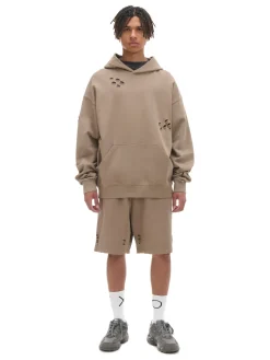 Cropp Bluzy*Bluza z kapturem z ozdobnymi wycięciami beżowy