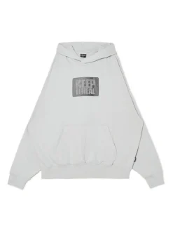 Cropp Bluzy*Bluza z napisem Keep It Real jasnyszary