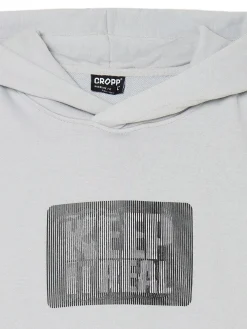 Cropp Bluzy*Bluza z napisem Keep It Real jasnyszary