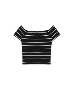 Cropp Koszulki, Topy*Bluzka z dodatkiem wiskozy czarny