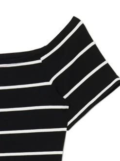 Cropp Koszulki, Topy*Bluzka z dodatkiem wiskozy czarny