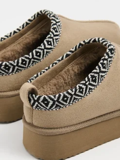 Cropp Botki, Trzewiki*Botki śniegowce beżowy