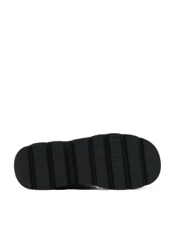 Cropp Botki, Trzewiki*Botki z imitacji skóry na platformie czarny