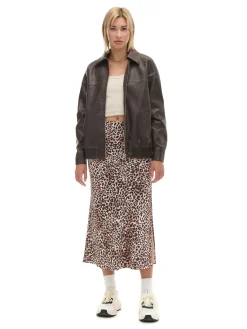 Cropp Kurtki, Płaszcze*Brązowa kurtka bomber z efektem znoszenia brązowy