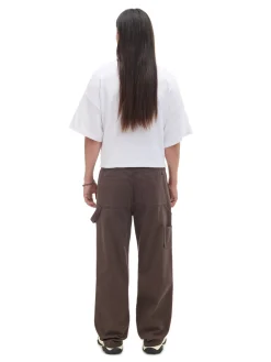 Cropp Baggy|Spodnie*Brązowe spodnie wide leg brązowy