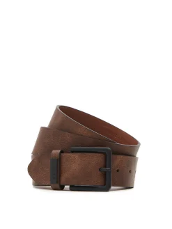 Cropp Paski*pasek z imitacji skóry brązowy