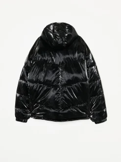 Cropp Kurtki Zimowe|Kurtki, Płaszcze*Błyszcząca kurtka puffer z kapturem czarny