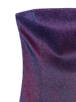 Cropp Sukienki, Kombinezony*Błyszcząca sukienka mini z wiskozą niebieski