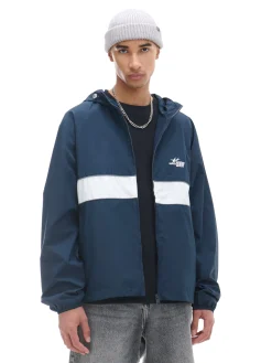 Cropp Kurtki, Płaszcze*Ciemna kurtka z kapturem granatowy