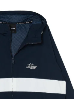 Cropp Kurtki, Płaszcze*Ciemna kurtka z kapturem granatowy