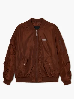 Cropp Kurtki, Płaszcze*Ciemnobrązowa kurtka bomber brązowy