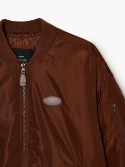 Cropp Kurtki, Płaszcze*Ciemnobrązowa kurtka bomber brązowy