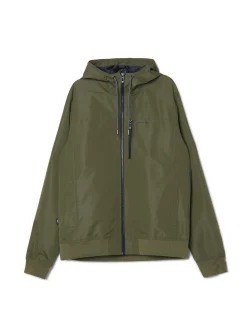 Cropp Kurtki, Płaszcze*Ciemnozielona kurtka z kapturem zielony