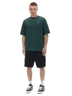 Cropp Koszulki*Ciemno T-shirt comfort zielony