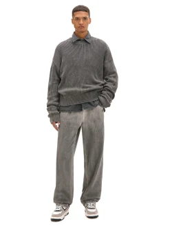 Cropp Spodnie*Cieniowane spodnie wide leg szary