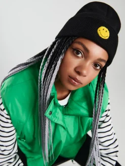 Cropp Czapki*Czapka beanie Smiley czarny